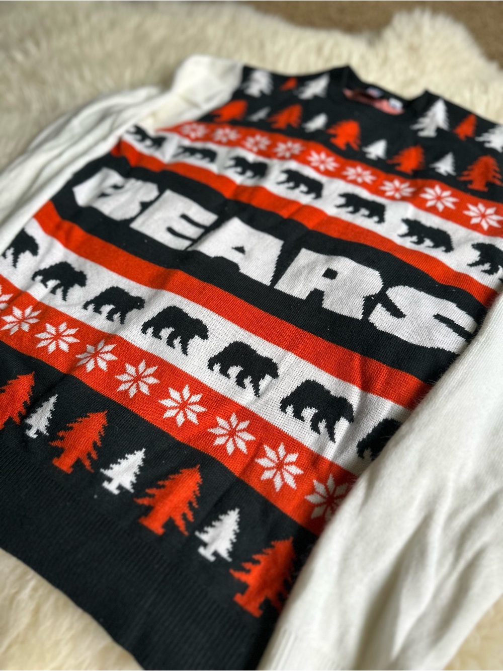 NFL Chicago Bears Ugly Christmas Knit Sweater - Picture 4 of 6